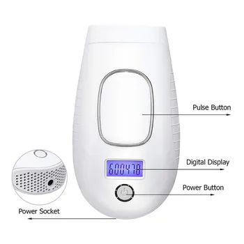 

Epilator For Women 600000 Flashes Hair Removal Laser Permanent IPL Photoepilator Depiladora Painless Electric Epilator Dropship
