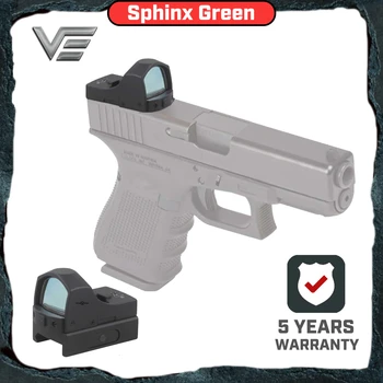 

Vector Optics Sphinx 1x22 On/Off Switch Tactical Pistol Glock Mini Reflex Green Dot Sight Scope 3 MOA Dot