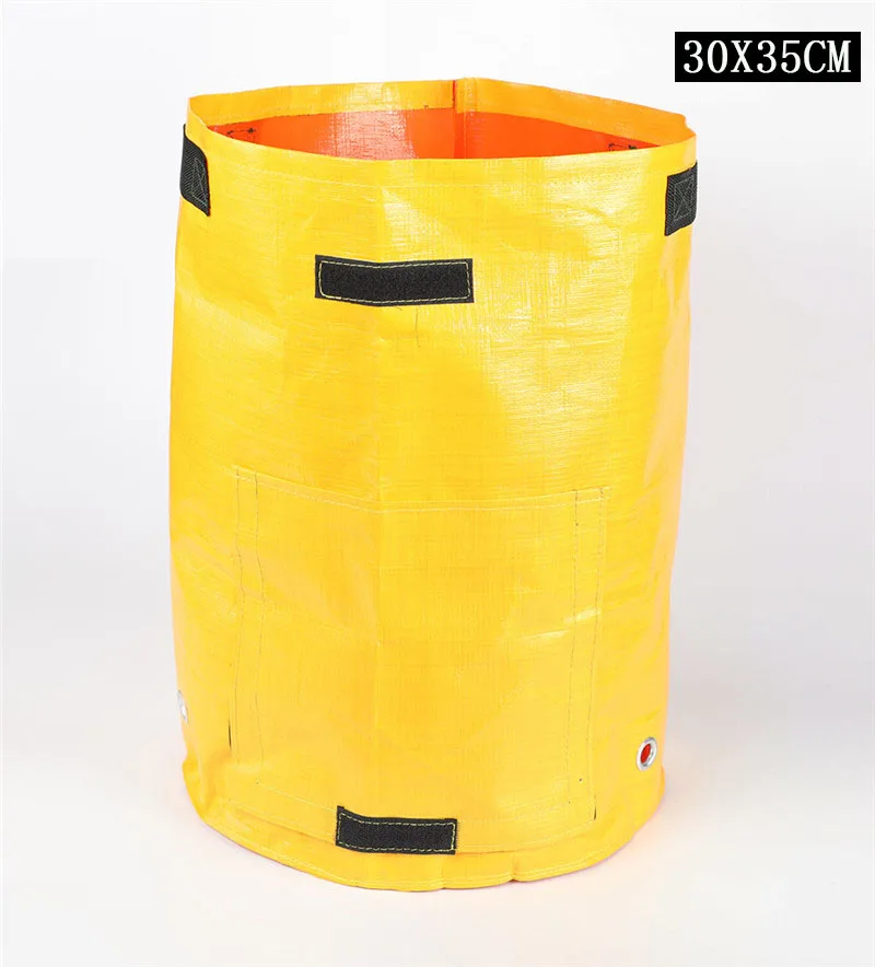 Yellow 30 x 35cm Выращивание картофеля контейнер мешок DIY Плантатор из полиэтиленовой ткани посадки овощей Садоводство, овощи горшок посадки выращивание мешок садовый инструмент - Цвет: Yellow 30 x 35cm