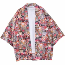 Kimonos Man/Woman 2020 Japanese Kimono Cardigan Cosplay Shirt Blouse Japanese Yukata Female Summer Beach Kimono