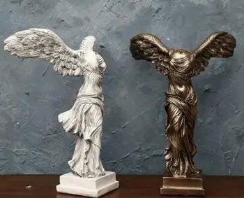 

Winged Nike Victory Of Samothrace Greek Goddess Handmade Statue Sculpture Beautiful Woman Success Statue