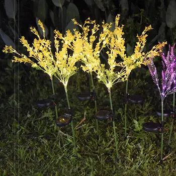 

LED Solar Powered flower Lights Waterproof Outdoor Lamp Lawn Decoration For Landscape Path Outdoor T4P9