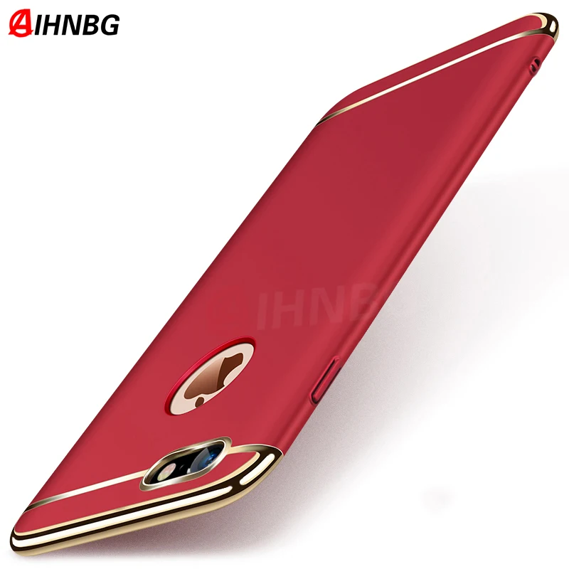 Роскошный Золотой Жесткий Чехол для iPhone 11 12 Pro Max Mini 5 5s SE X задняя крышка Xs XR 3 в 1