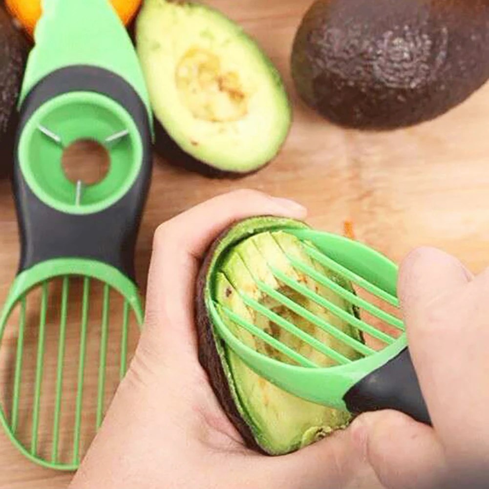 3-в-1 Slicer авокадо инструмент для очистки початков кукурузы мульти-Функция фрукты сепаратор Пластик Ножи пилинг ложка сепаратор бытовой техники инструмент