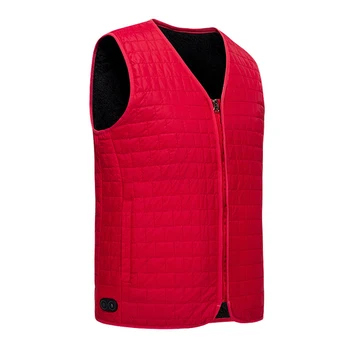 

Camping Outdoor Sport Climbing Zipper Hiking Shoulder Massage Warm Heated Vest Winter Adjustable Temperature Usb Infrared