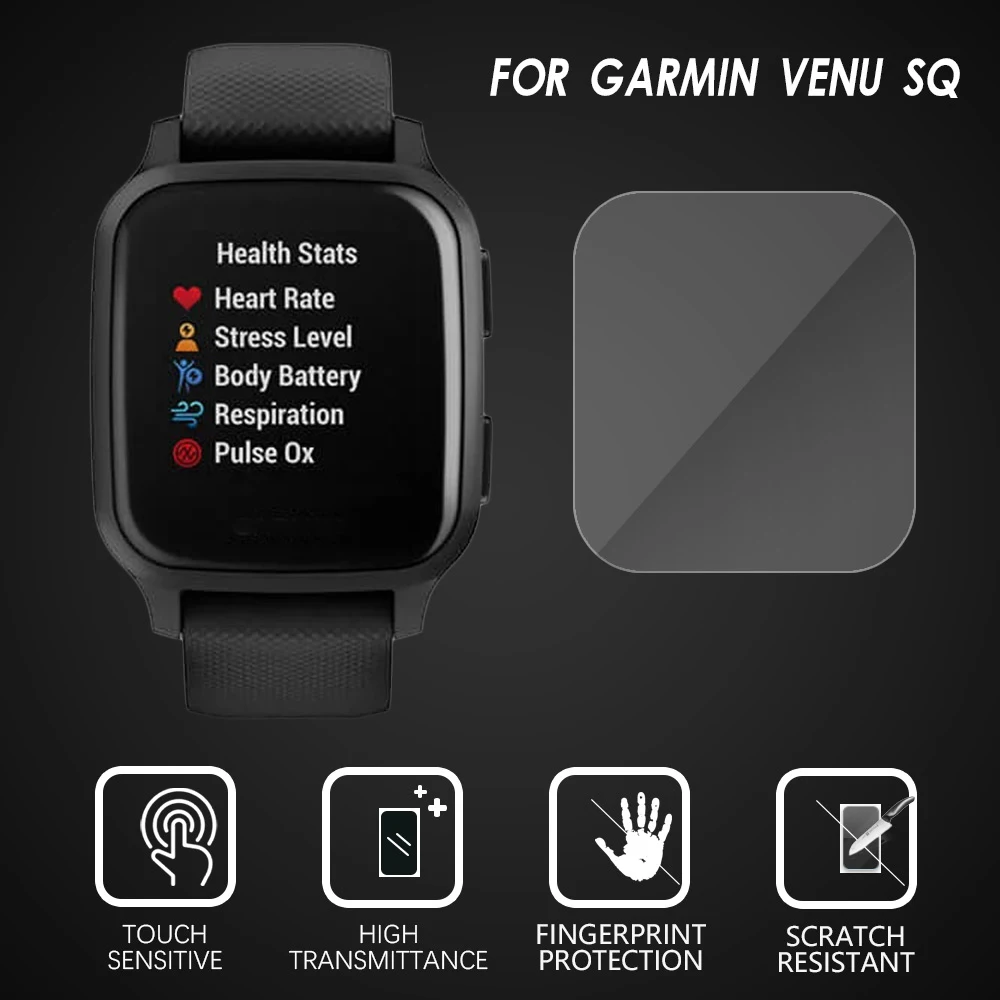 1/2Pcs Soft Films Not full cover Protective Film For Garmin Venu SQ SQ Music Smart Watch HD Screen Protector Scratch Proof