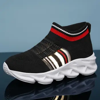

MWY Shoes For Kids Knitted Socks Sneakers Casual Girls Shoes Children Shoes Breathable Soft Walking Footwear Trainers Chaussures