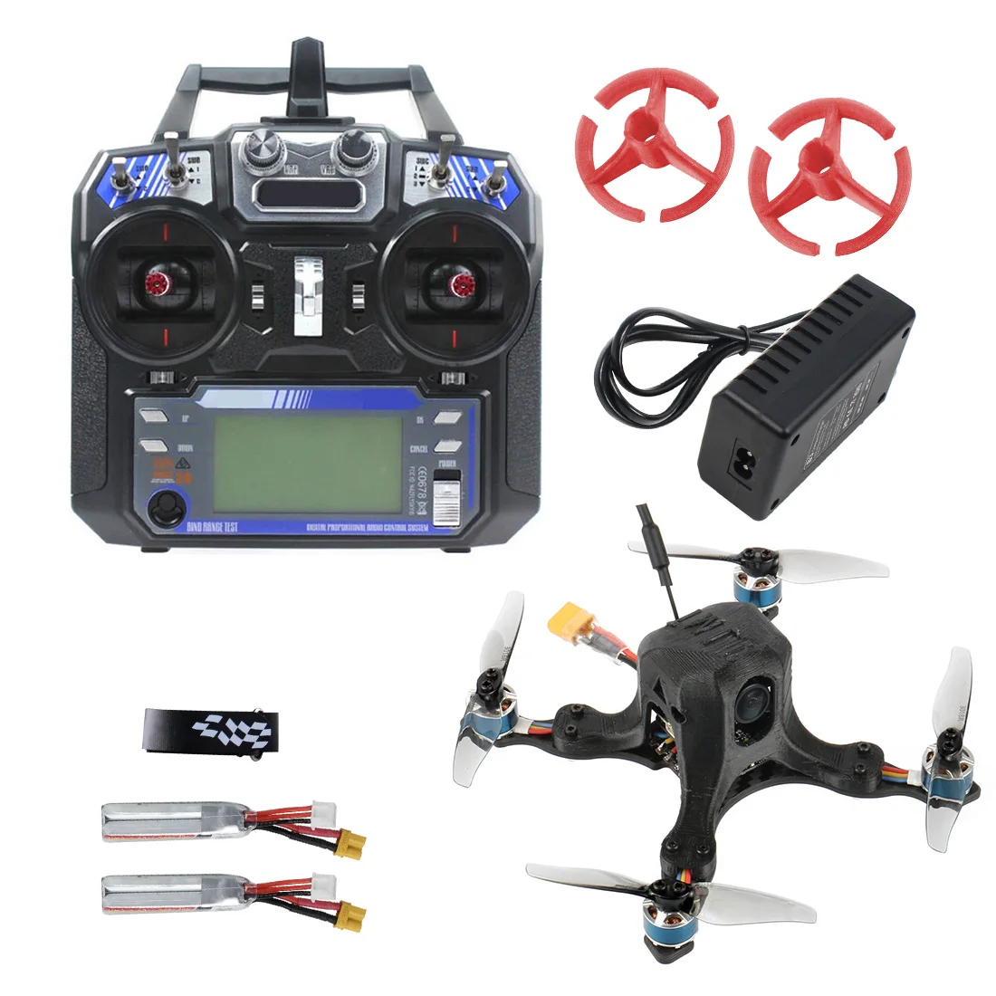 JMT Octopus usx1 127 мм FPV гоночный Дрон Радиоуправляемый квадрокоптер с передатчиком FS I6