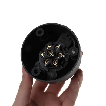 

12V 7 Pin Plastic Trailer Towing Electrics Plug Towbar Socket Car Plug Socket Wiring Connector Adapter Car Accessories 203D