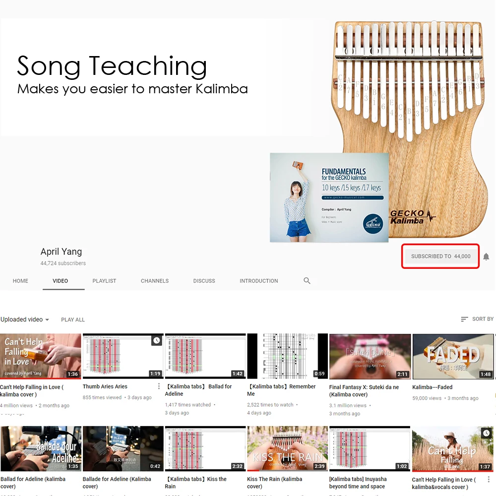 Madeira de Cânfora com Instrução e Martelo Piano de Polegar Gecko com 17 Tone-kalimba Portátil Teclas Forro Mbira Sanza K17cap b - Image 6