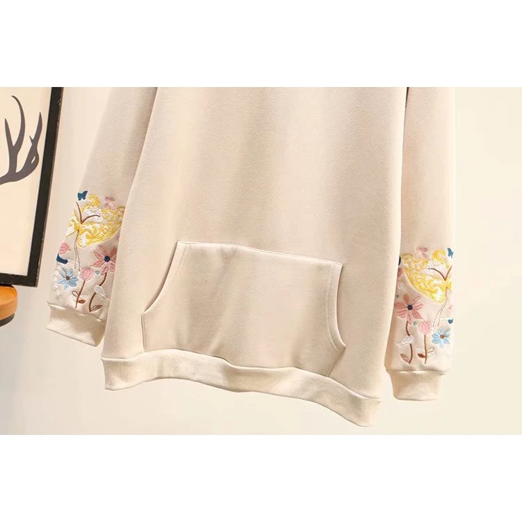 Plus Size XL-4XL Black Yellow Hooded Hoodies Long Sleeved Thicken Autumn Winter Outwear Casual Tops