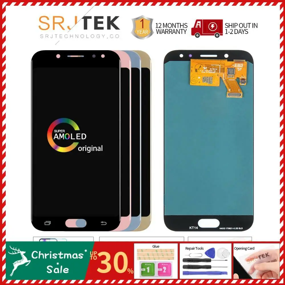 Супер AMOLED 5,2 сменный дисплей для SAMSUNG Galaxy J5 PRO J530 J530F lcd кодирующий преобразователь сенсорного экрана в сборе