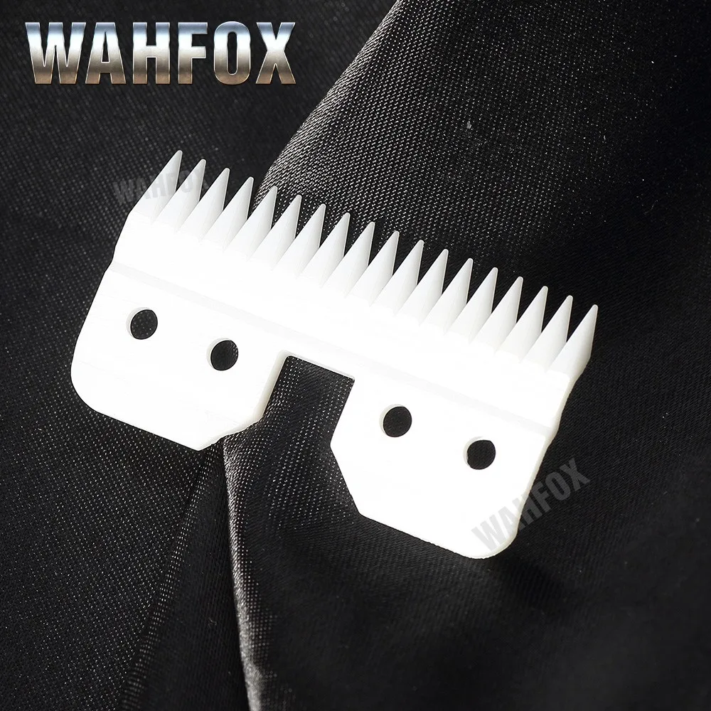 WAHFOX 100PCS/50SET Fast Feed Replacement Ceramic Blades For Oster A5 Grooming Clippers Blade 18Teeth With Box 4