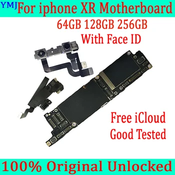 

Free iCloud For iphone XR Motherboard With/Without face ID 100% Original Unlocked For iphone XR Logic board 64GB 128GB 256GB