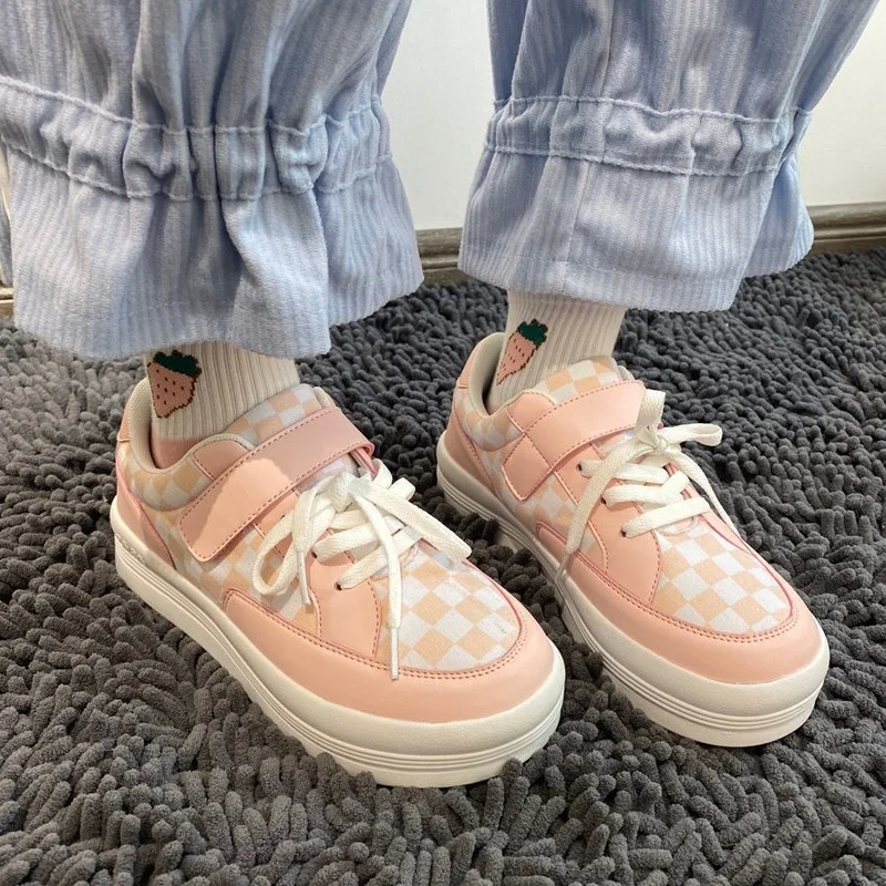 Spring and Autumn Women's Sports Shoes Lolita Kawaii Platform Casual Running Fashion Comfortable Lovely Sports Shoes