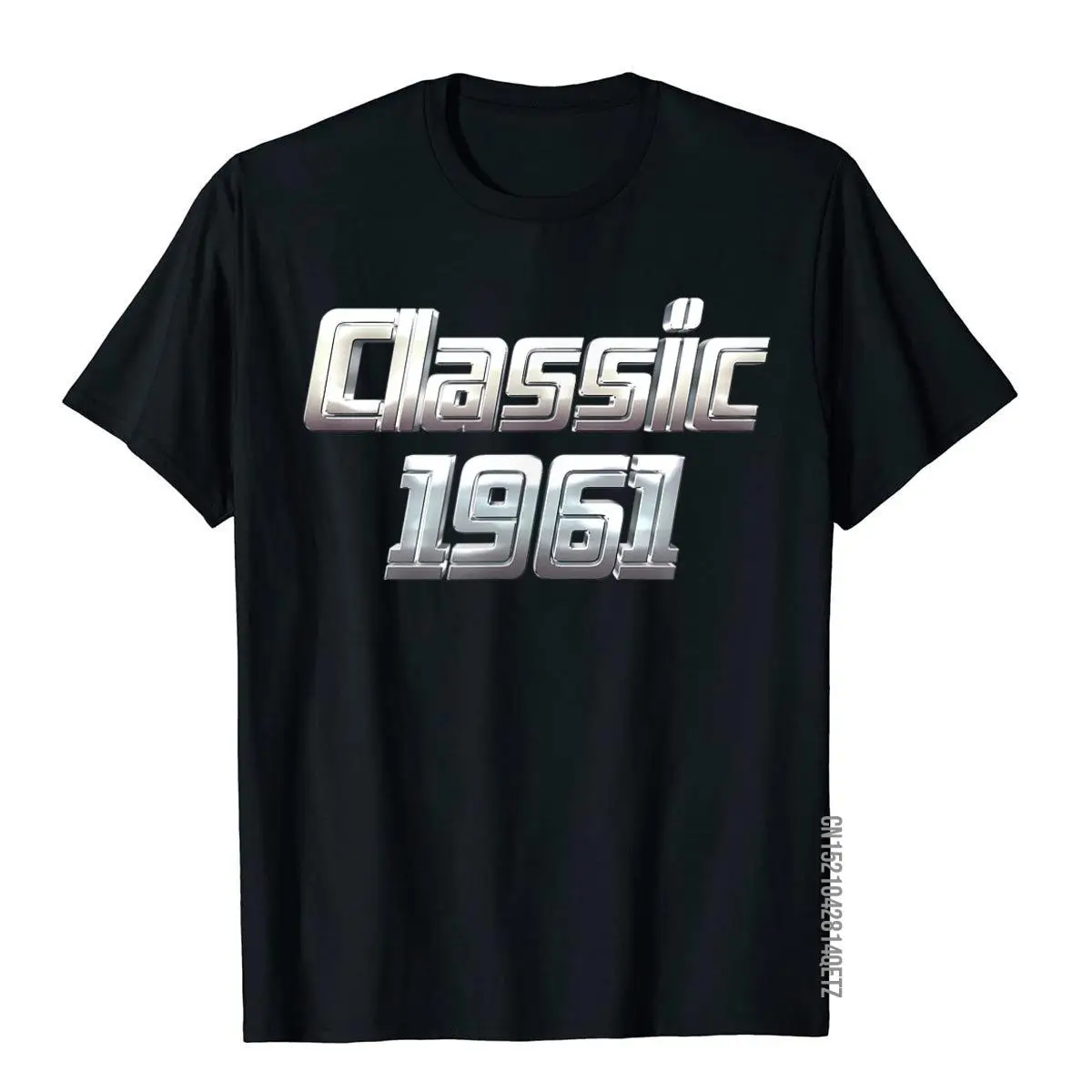 Classic 1961 Funny Vintage 60th Birthday Gift Men Women T-Shirt__B8109black