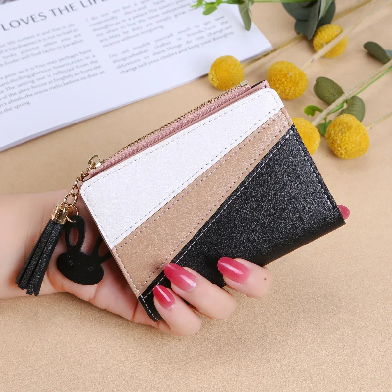 

Fashion Tassel Women Wallet Short Leather Money Female Casual Coin Purse Ladies Clutch Bag Passport Money Credit Card holder
