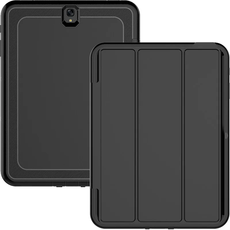 Чехол для samsung Galaxy Tab S3 T820 T825 9,7 ''Funda Cover PC+ TPU+ PU кожаный чехол-подставка для samsung Tab S3 9,7 Модный чехол