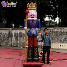 3 м высота надувной Страж мультфильм Рождественская игрушка Персонализированная модель солдата для украшения входа в замок