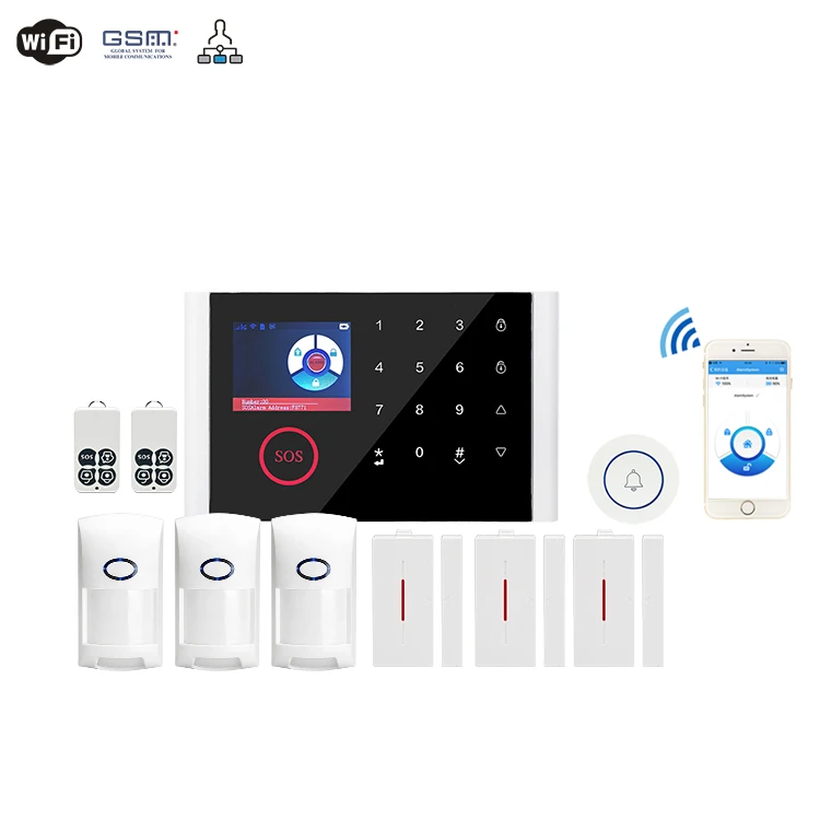 Yobang безопасности Wi-Fi GPRS Alarmes приложение управление Умный дом GSM SMS сигнализация интеллектуальная голосовая Сигнализация датчики сигнальные датчики