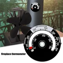 Магнитная плита дымовой трубный термометр Домашний Вентилятор для камина чувствительный термометр большой дисплей безопасные