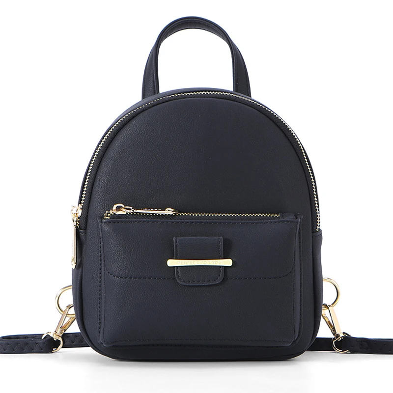 

Colorfull Women Mini Backpack Soft PU Leather Small Backpack Multi-Function Female Ladies Shoulder Bag Mochilas Girl Purse Chic