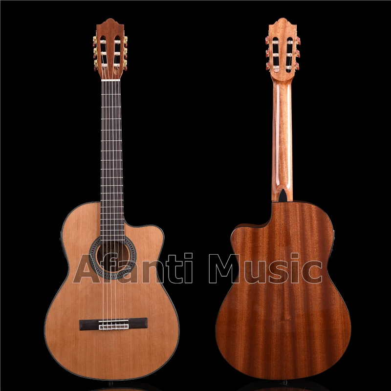 Afanti Music 39 Inch Spruce & Sapele Classical Guitar with EQ (ACL-2045-X) |