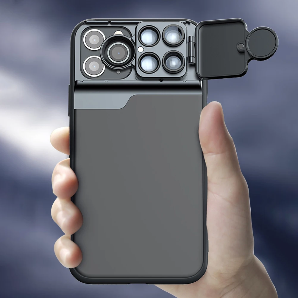 Мобильный чехол для телефона 3 в 1 телефон объектив Мини объектив защитный чехол Комплект CPL 180 ° рыбий глаз 10X Макро объектив для iPhone 11