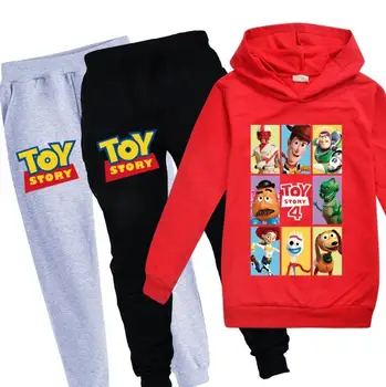 

Baby Boys Girls Fashion Sport Suit Kids Toy Story Clothes Children's Hoodies Top+Trousers two pieces Clothing Set Cotton Jerseys