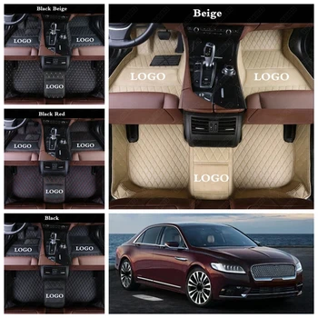

Waterproof All Weather Floor Foot Mats Rugs for Cars Lincoln MKC MKT MKX MKZ MKS Continental Custom Leather Auto Carpet Cover