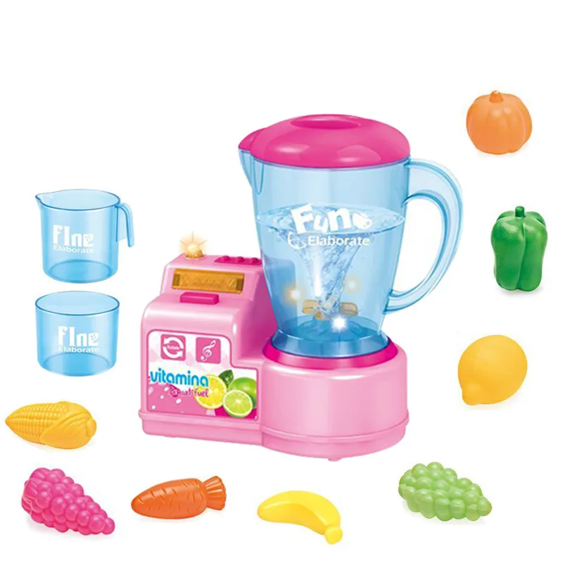 Children'S Educational Play House Model Juice Machine Can Add Water Electric Light And Sound Appliances Toys with Water Cup Set