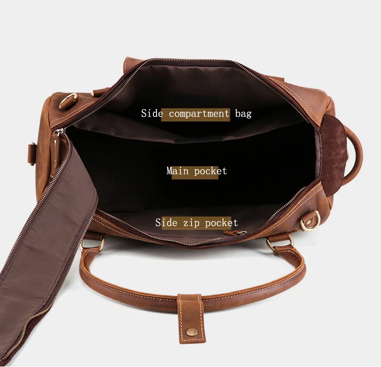 Mad Horseleather винтажные дорожные сумки большой емкости кожаные сумки для рук дорожные сумки многофункциональные кожаные сумки