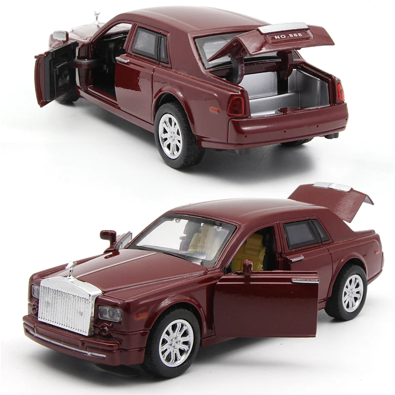 1:32 Rolls-Royce Phantom модель автомобиля сплав 3 открытая дверь моделирование звук и светильник оттягивание детская игрушка модель автомобиля