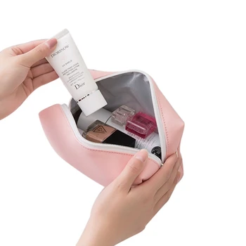 

Toiletry Storage Bag Multi-Functional Candy Color Large Capacity Waterproof PU Lazy Cosmetic Storage Bag Travel Work Makeup Bag