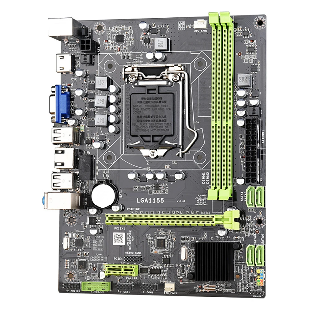 

LGA 1155 Accessories Dual Channels Motherboard Stable Replacement For Desktop For Intel H61 Socket Computer CPU DDR3 Memory