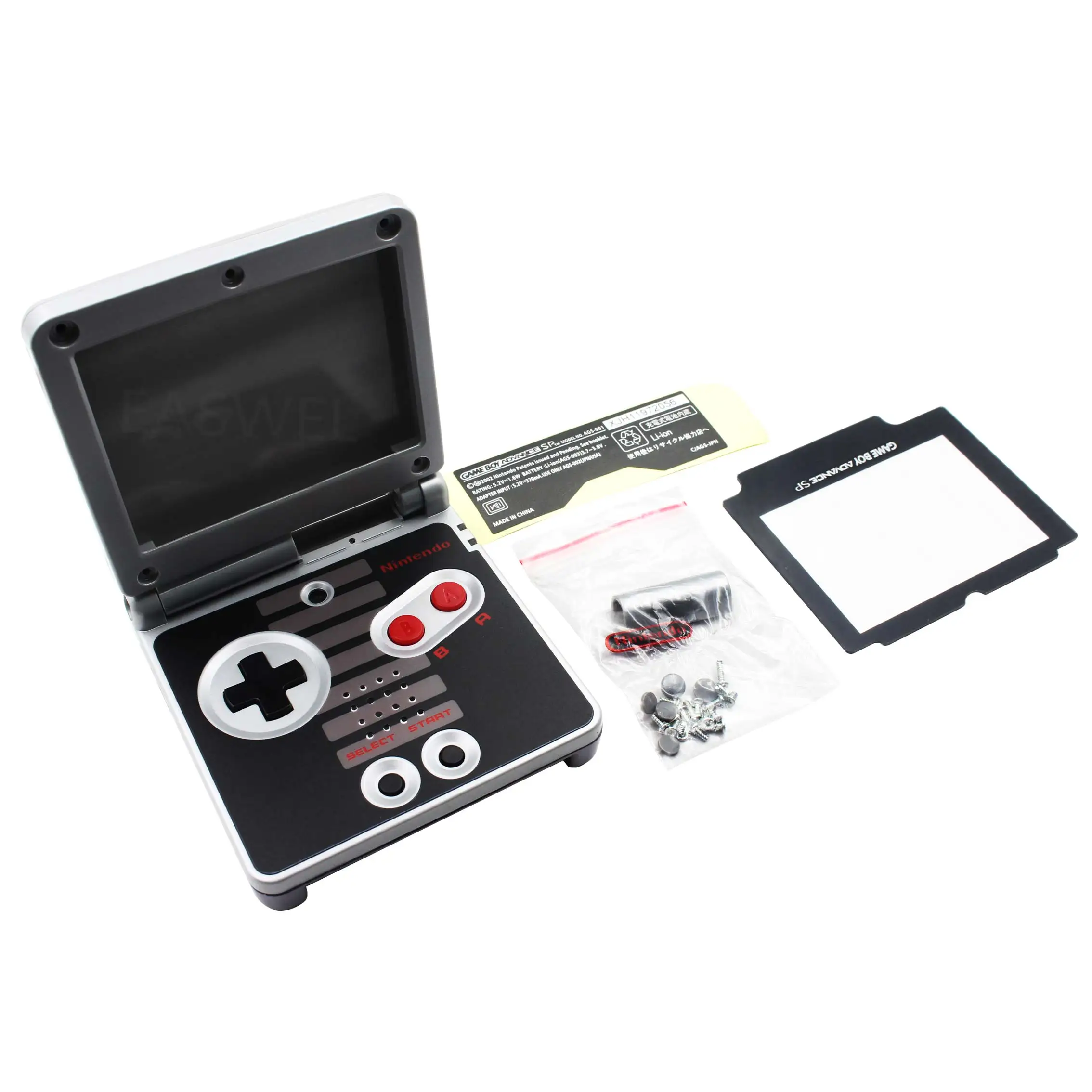 50 шт. NES версия Полный корпус в виде ракушки чехол для nintendo Game Boy Advance SP консоли