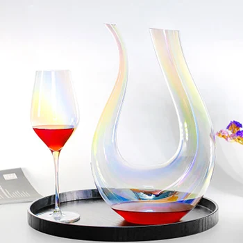 

1500ml U-shaped luxury home party red wine Decanter glass GLA-102
