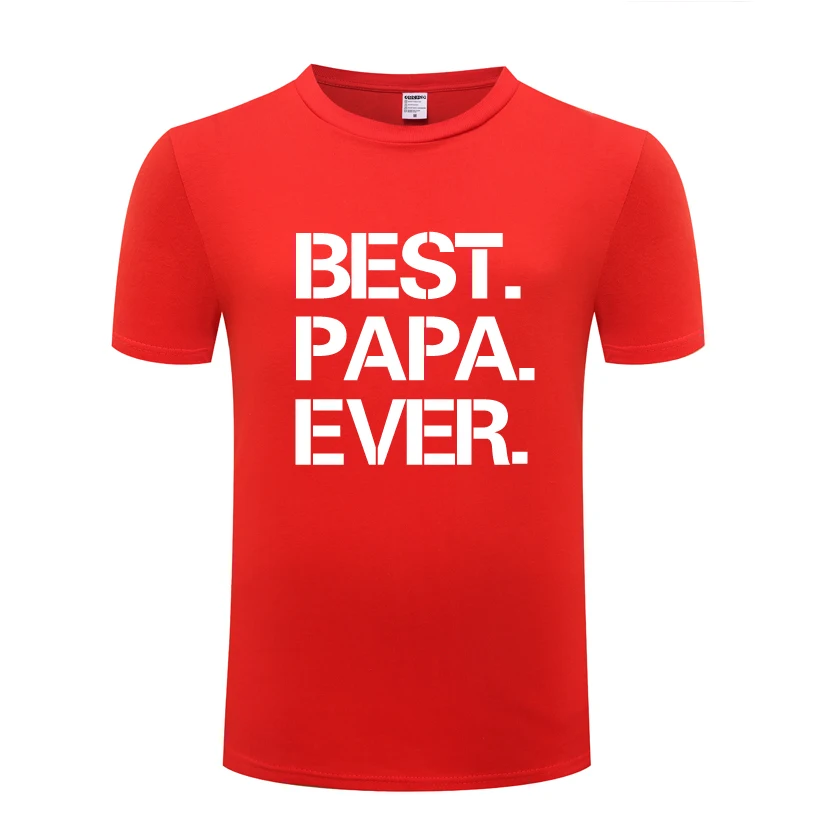 Best Papa никогда не Творческий Fathers Day Gift», «Для мужчин для повседневных футболок с коротким рукавом Для мужчин короткий рукав с круглым вырезом хлопок Повседневное топы, футболки - Цвет: HOY BAT