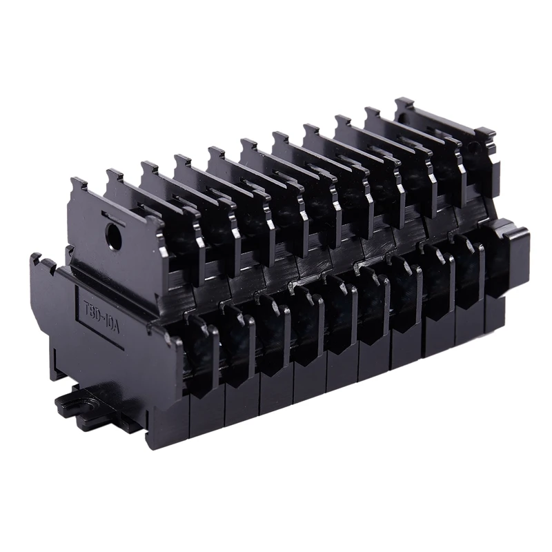 

600V 10A 10 Position Double Level Screw Terminal Block Strip