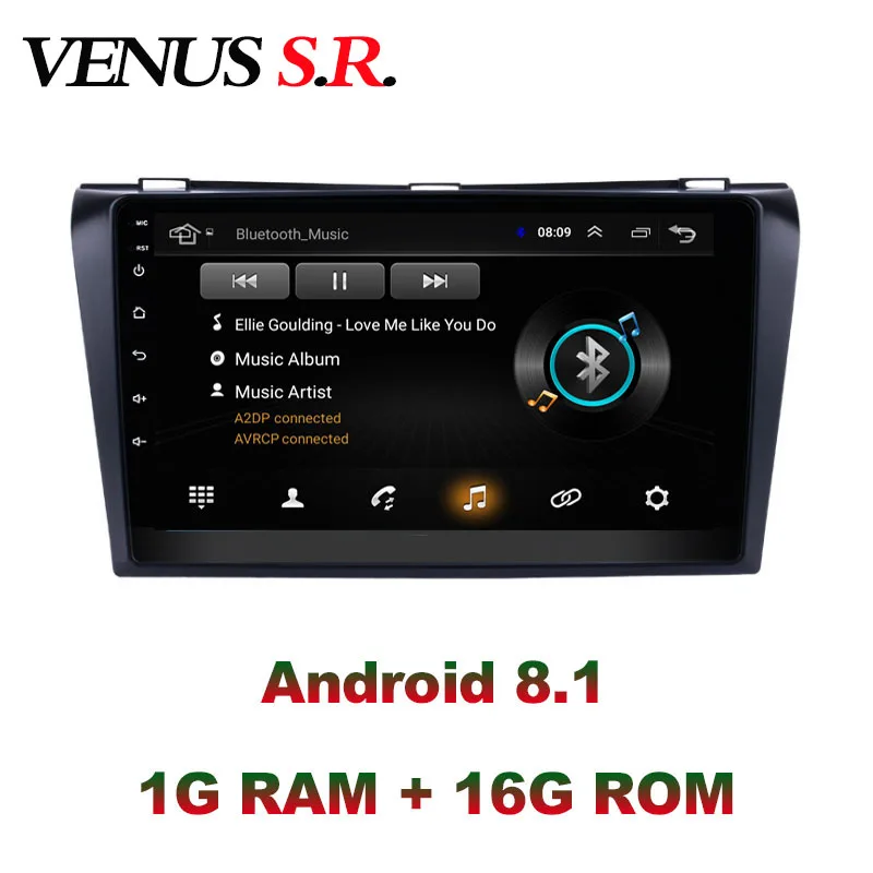 Автомобильный dvd-плеер VenusSR Android 8 1 2.5D для Mazda 3 Радио 2004-2013 мультимедийный GPS радио