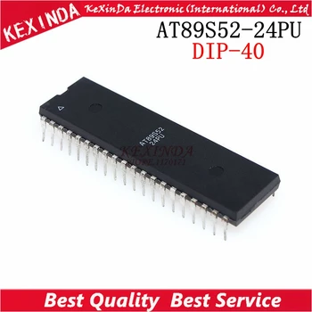 

AT89S52-24PU AT89S52-24 AT89S52 DIP-40 IC 5PCS/1Lot Free shipping