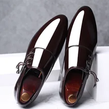 Модельные туфли; мужские оксфорды из лакированной кожи; Мужские модельные туфли; деловые туфли; мужские оксфорды из кожи; Zapatos De Hombre De Vestir; официальная обувь; коллекция 657 года