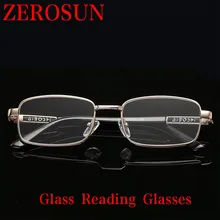 Zerosun стекло для чтения es для мужчин и женщин против царапин HD Кристалл Камень линзы дальнозоркость+ 100 150 200 250 очки для чтения