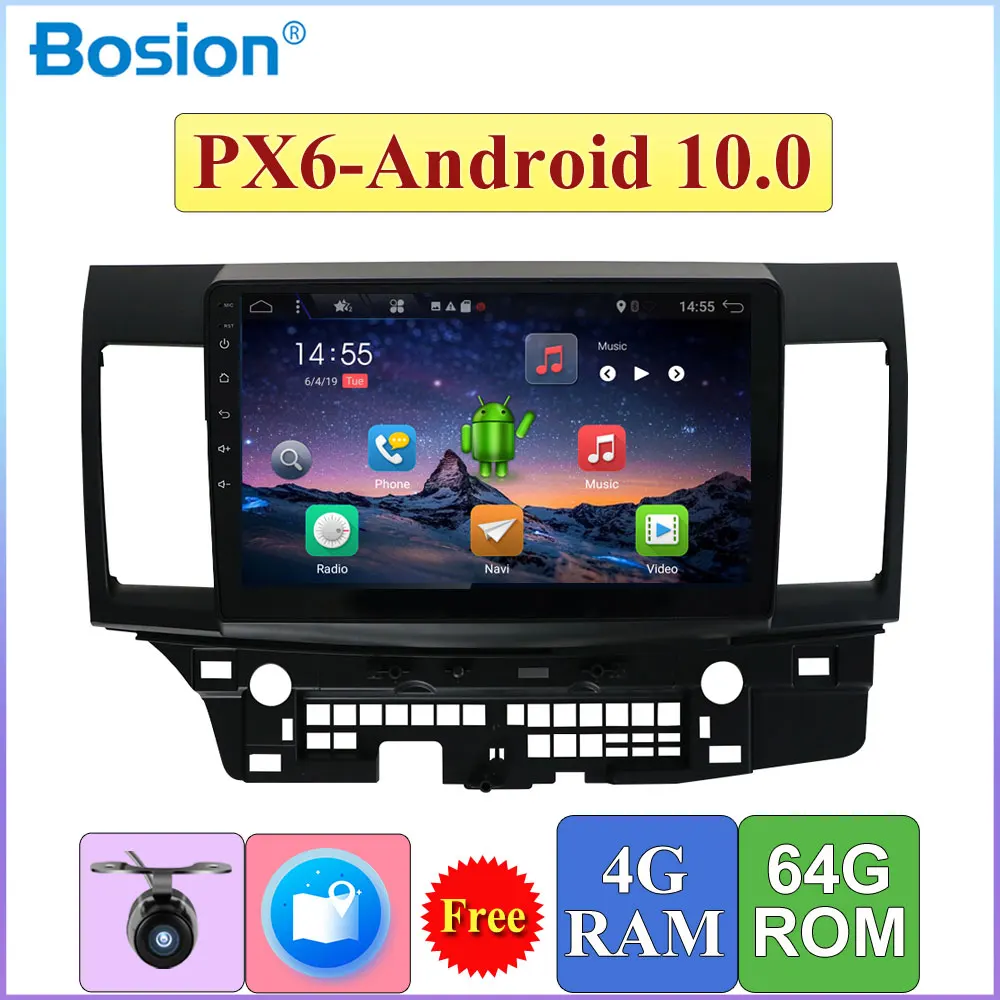 Автомобильный мультимедийный плеер PX6 Android 10 0 стереопроигрыватель ForMitsubishi Lancer 2008