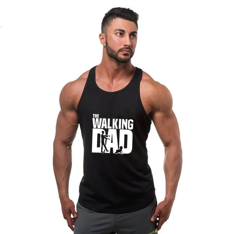 

The Walking Dad Tank top Gyms Workout Fitness Bodybuilding sleeveless shirt Male Cotton clothing Casual Singlet vest Undershirt