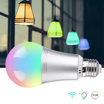 

Multi-functional 7W E26/E27 WiFi RGBW Smart Light Bulb Classic Practical APP Control LED Lamp Work with Google Home