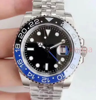 

2020 Luxury Brand Ceramic Gmt Mens Watch Blue SS Black Men Mechanical Automatic Jubilee master Desinger Watches Wristwatches