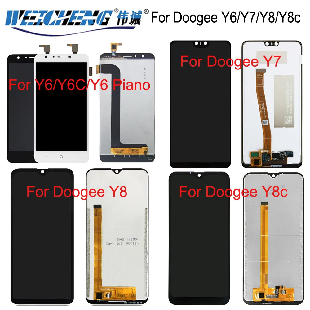 ЖК-дисплей + дигитайзер сенсорного экрана в сборе для Doogee Y7 Y8 Y8C N10 Замена ЖК-Экрана
