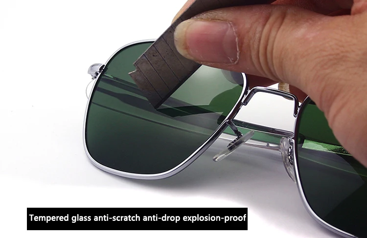 Американское оптическое солнцезащитное стекло es для мужчин пилот авиационное солнцезащитное стекло es анти-капля взрывозащищенное Закаленное стекло солнцезащитное стекло es бутик AO55-57