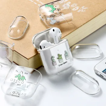 

Case For Airpods Case Cute Luxury Lovely Heart Painted Transparent Hard Case On Airpod Protective Cover for Air Pods 1 2 Covers